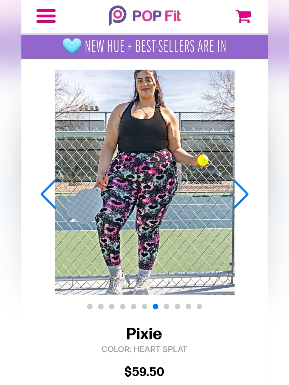 NWT | POP Fit Pixie Leggings Heart Multicolored Paint Splatter - Picture 11 of 15